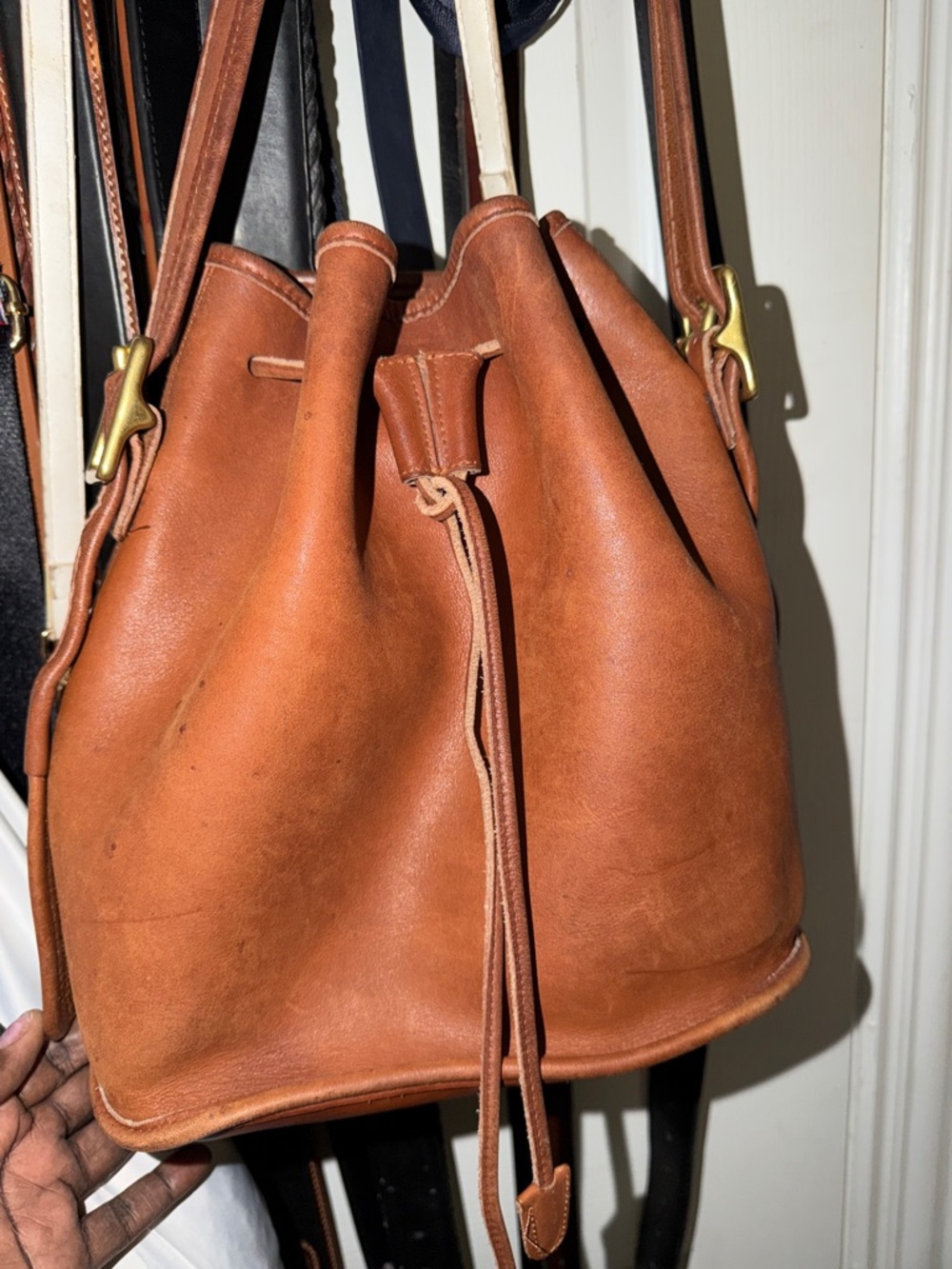 Coach Vintage Lulas Legacy Leather Crossbody Bag in Cognac Brown - Picture 2 of 10